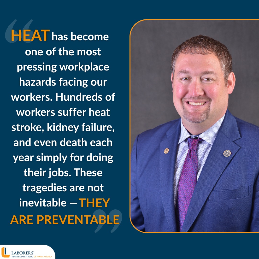 LHSFNA's tweet image. The LHSFNA strongly supports OSHA’s effort to establish a national heat standard. The proposed rule creates a clear, science-based framework with enforceable requirements. These protections will save lives, reduce injuries, and promote health and safety in the workplace.