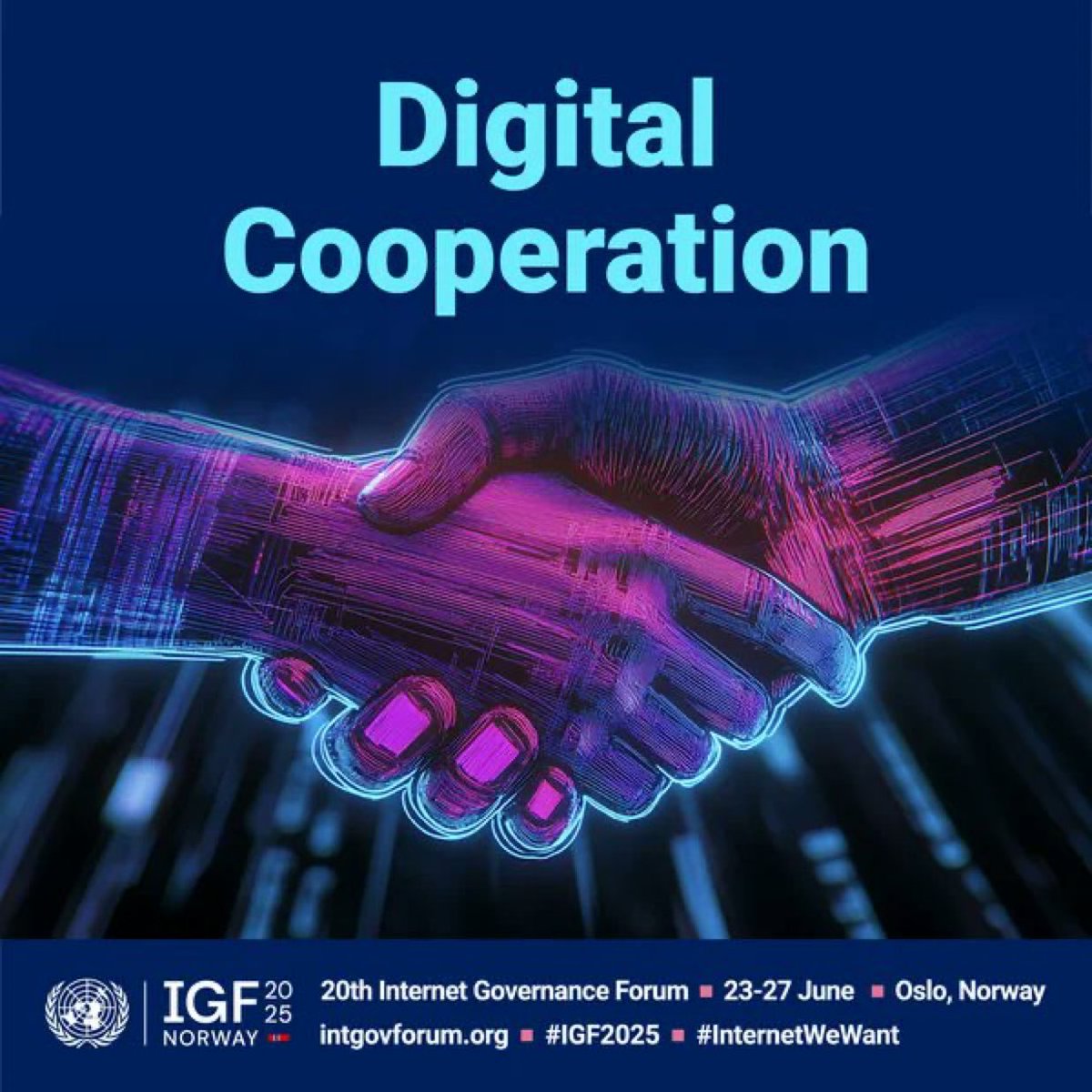 SebastianMFA's tweet image. 🌐 Solving global digital challenges requires global collaboration!
Stronger digital cooperation leads to a more inclusive, secure and connected world.
Follow the 20th Internet Governance Forum #IGF2025 (from June 23 to 27) here: intgovforum.org Via @GlobalGoalsUN
