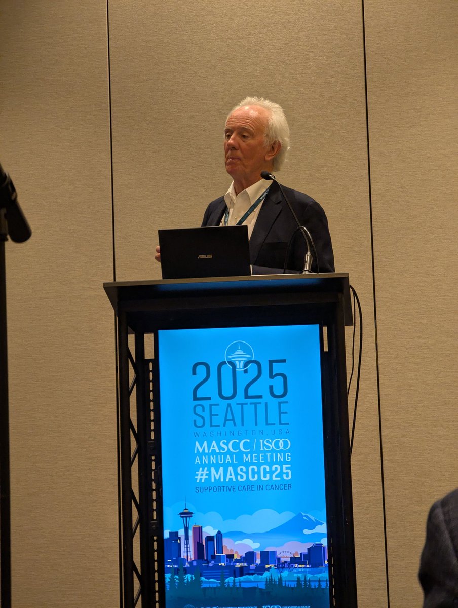 Patients with cancer we should expect to get not just great anti-cancer treatment but also great SUPPORTIVE care 

-Declan Walsh #mascc2025 <a href="/CancerCareMASCC/">MASCC</a>