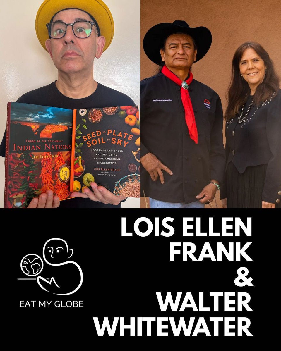What are the Three Sisters in Native American cuisine?

Find out on #EatMyGlobe as we chat with Chefs Lois Ellen Frank and Walter Whitewater. Tune in wherever you listen to podcasts or via the links below:

dts.podtrac.com/redirect.mp3/t…

EatMyGlobe.com/LEFandWW

#FoodHistory