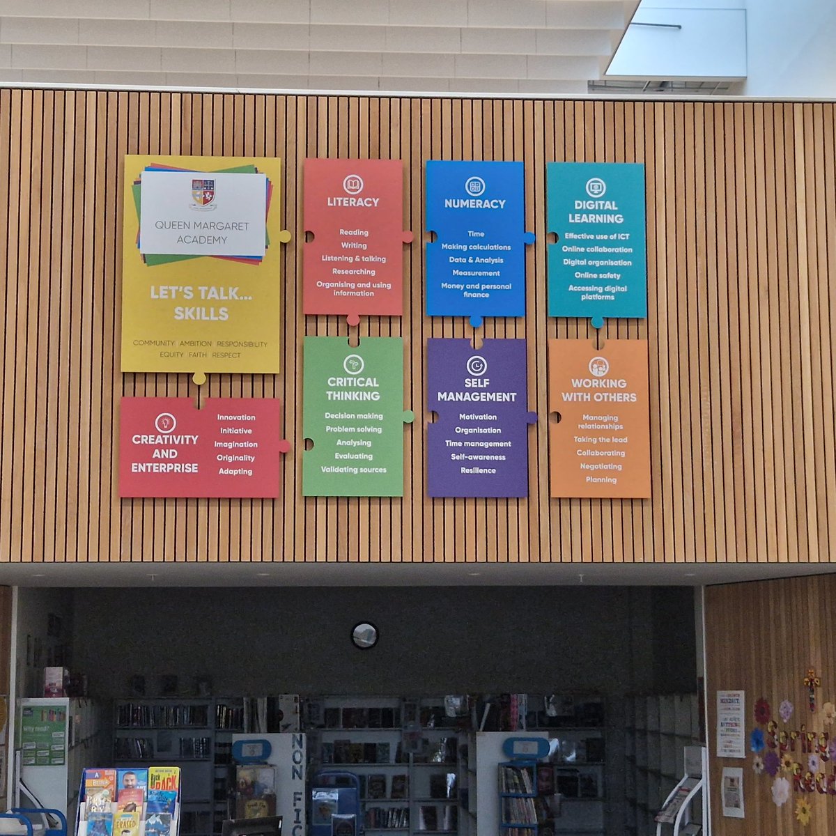 We continue to embed our skills framework across the curriculum. It is now in full view for the school community to see, reinforcing the transferable skills students are learning on a daily basis #ambition