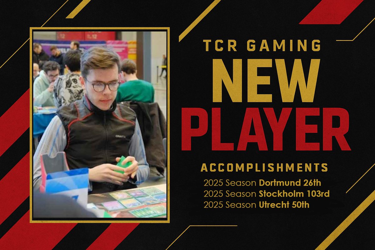 TCRGamingTX's tweet photo. 🚨NEW PLAYERS ANNOUNCEMENT!🚨

We're excited to announce @mrshaarni @JKerkis and @kanerobot as our newest @TCRGamingTX TCG players! 

Aarni &amp; Julius from EU joins @hmichael492 on their conquest to be some of the best from their region, and Zach aims to reach new heights from HTX! https://t.co/Bi9ZEyw7SD