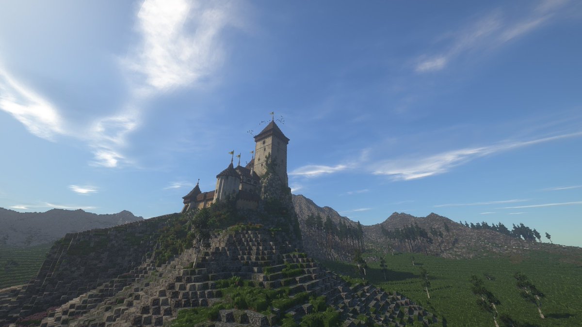 New castle will be dropping onto the channel sometime today around 2:00 CST. Hope to see you there @Nebeskystejn Castle #weareconquest #minecraft #castle