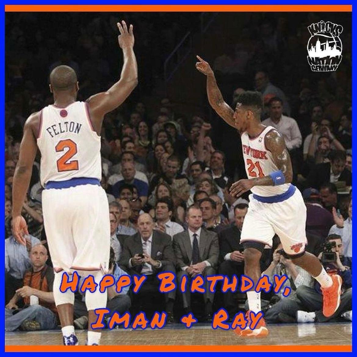 🔶🔷
Happy birthday to our former #Knickstape Bro‘s, <a href="/imanshumpert/">Iman.</a> &amp; #RaymondFelton !!!

ONCE A KNICK ALWAYS A KNICK

#birthdayboys 🎉 #nyk #knickstape #newyork 
#knicks #gonygonygo #newyorkforever #KNG #AusDirwirdUns! #OneFamily 
🙌🏼🗽🏀
