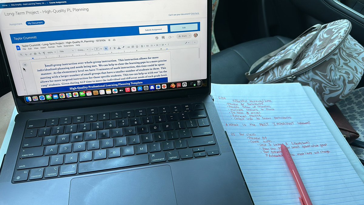 When your son has wrestling camp for 4 hours, but it’s a 2 hour drive…you sit and work 🤩😂

I am forever a learner.