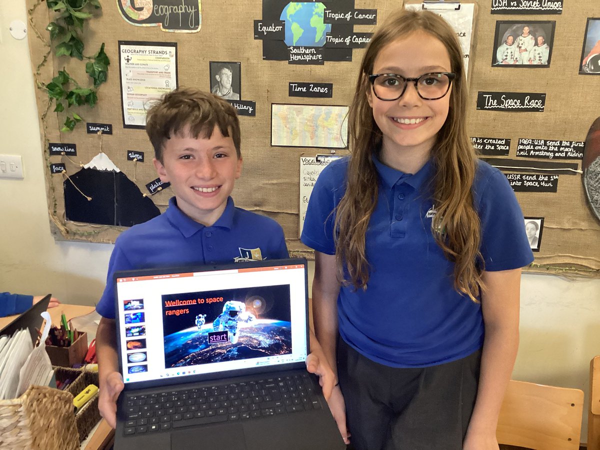 JCAWakefield's tweet image. Year 5 have excelled in Computing this afternoon. They designed and created a space game using PowerPoint. They have developed their knowledge of hyperlinks and used them within their games. @ComputingJca