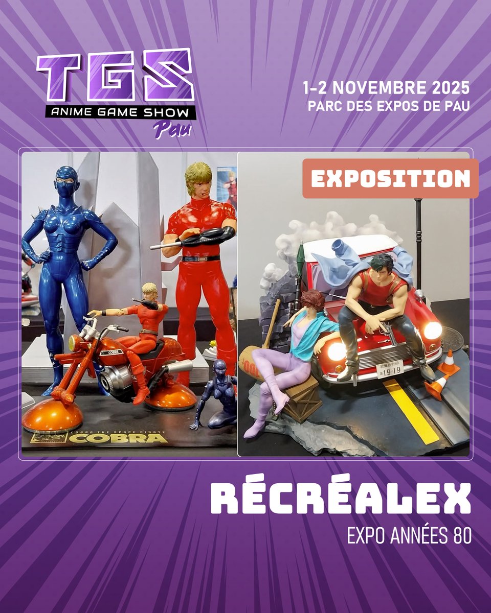 TGSevenements's tweet photo. 📺🎮 RécréAlex : Plongez dans la magie des années 80 ! 🎶🕹️
Revivez l'époque des jouets cultes, des goodies rétro et l'arrivée des mangas en France ! 📚🇯🇵
🎟️https://t.co/nL59fXz67h
📅1 & 2 novembre 2025
📍Parc des Expositions de Pau
#TGSpau #TGS #expo #annee80 #récréalex https://t.co/3xSD78JG3p