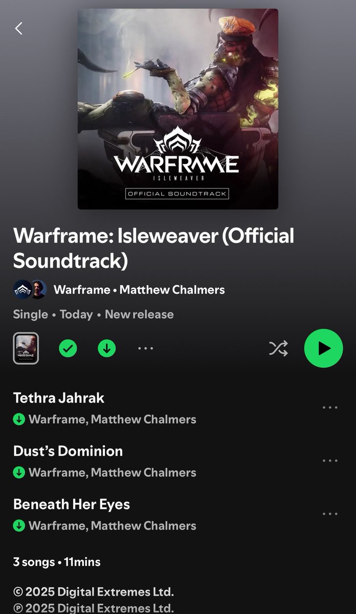WARFRAME ISLEWEAVER BANGERS HAVE DROPPED GO GO GO!! <a href="/mattchalmusic/">Matthew Chalmers</a> 🕷️