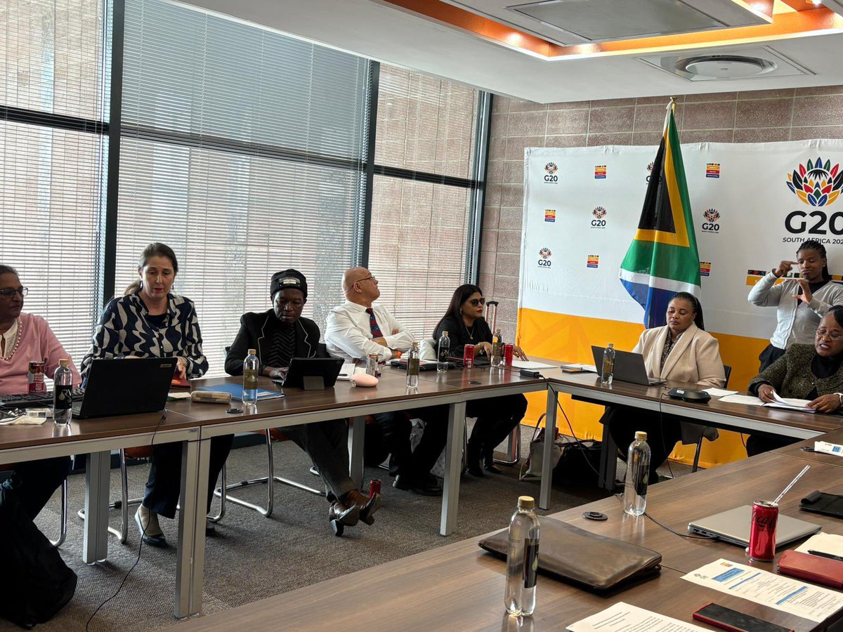 ohchr_sa's tweet image. @OHCHR_sa proud to participate in the 1st #G20 Disability Inclusion Initiative Technical Meeting, hosted by 🇿🇦 @GovernmentZA & led by @DWYPD_ZA. This meeting is a key step toward mainstreaming disability inclusion across G20 priorities. #StandUp4HumanRights #LeaveNoOneBehind