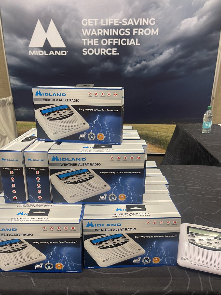 #AMS52BC
45 NOAA Weather Radios remain. Make sure there’s one in your WX Center or better yet, at the Assignment Desk. How else will they know to move your segment up in the cast???