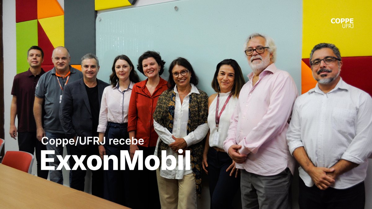 A <a href="/CoppeUFRJ/">Coppe UFRJ</a> recebeu, nesta segunda-feira, 23 de junho, a visita de especialistas da <a href="/exxonmobil/">ExxonMobil</a>, uma das maiores companhias de energia do mundo, para discutir novas possibilidades de colaboração em pesquisa: abrir.link/pxDMX