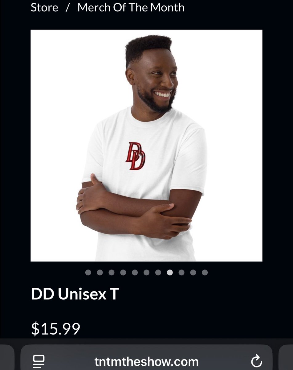 Last day to get this DD Unisex T $15.99 with FREE SHIPPING tntmtheshow.com/p/store.html?m… 5% of our profit goes to the Charity Of the Month <a href="/TrevorProject/">The Trevor Project</a> #Daredevil #DD