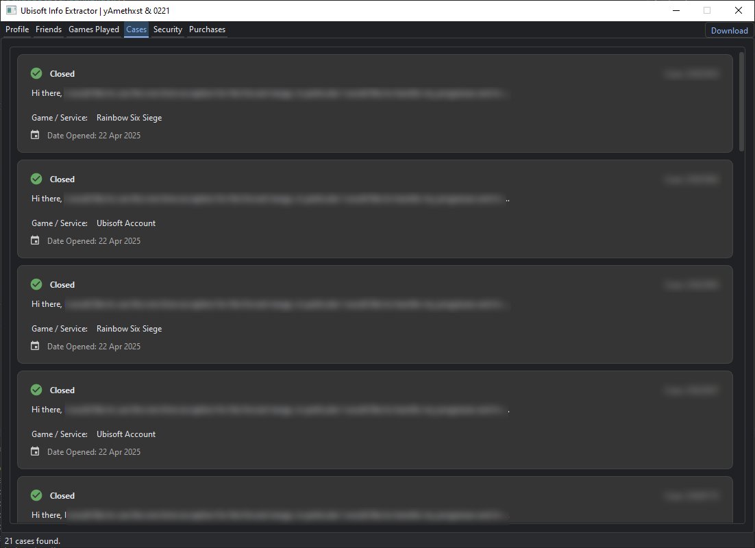 "Ubisoft Info Extractor"
Project that will remain in the box, considering how ubisoft acts