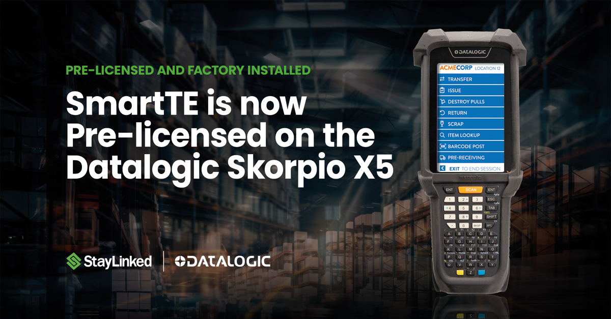 We’re thrilled to share that StayLinked SmartTE is now pre-loaded and pre-licensed on the Datalogic Skorpio X5—a major step forward in simplifying terminal emulation for enterprise customers worldwide.

Read more: bit.ly/4eGwCtP