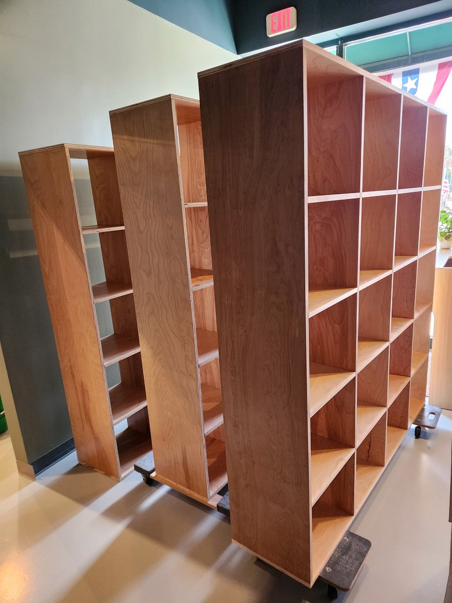 Spent my weekend making retail shelving for the new space.   The Spoke &amp; Vine expansion is almost done!