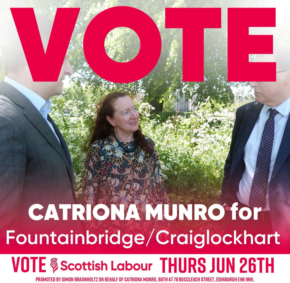 There's still time to vote for Catriona Munro!

If you live in Fountainbridge/Craiglockhart, make your voice heard.