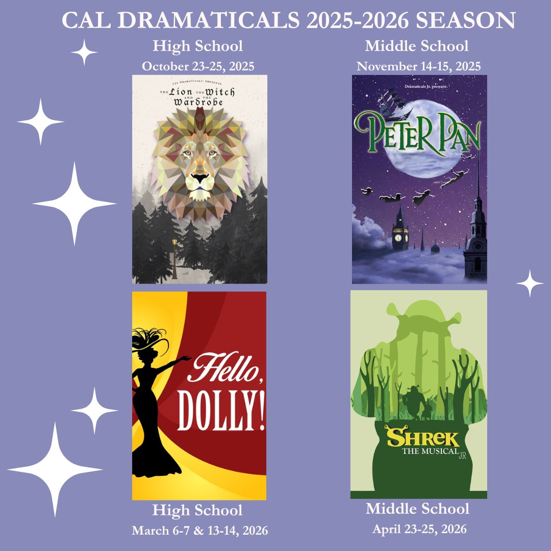 We are pleased to announce our CAL DramatiCALs 2025-2026 Season!