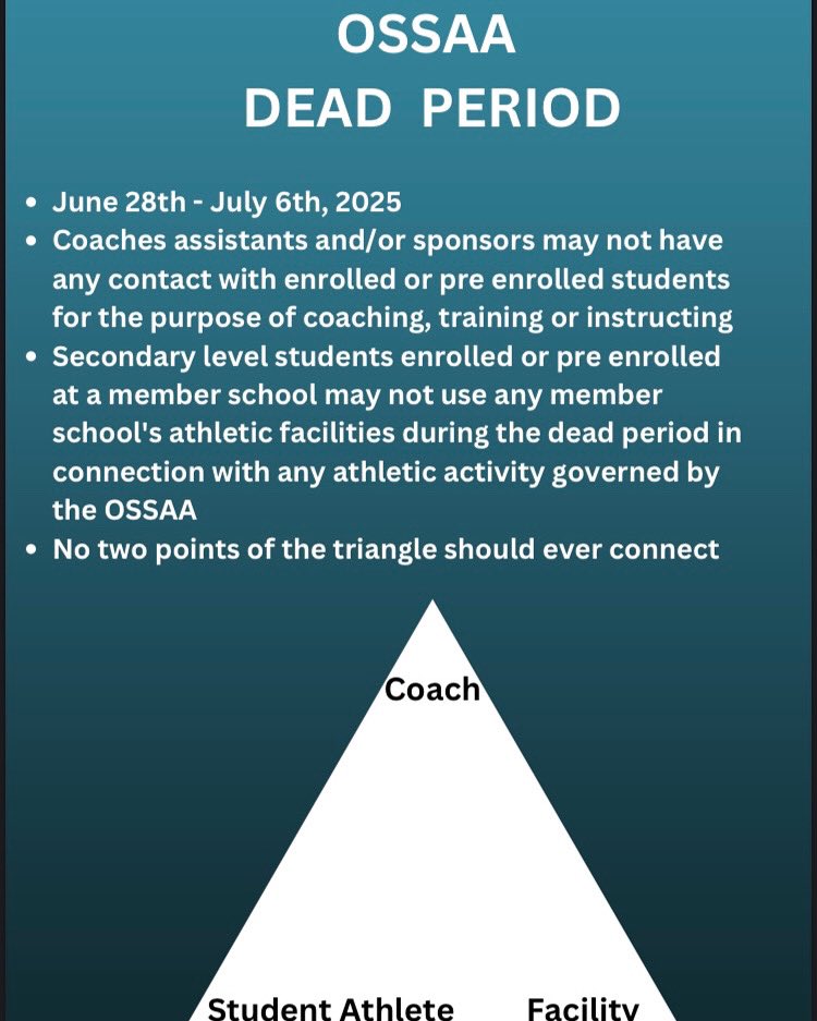 nhstigerfb's tweet image. OSSAA Dead Period begins this Saturday! Please refer to the guidelines and be in compliance. Fight On!