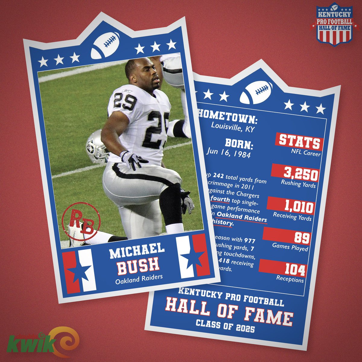 The next member of the Kentucky Pro Football Hall of Fame Class of 2025: 𝐌𝐢𝐜𝐡𝐚𝐞𝐥 𝐁𝐮𝐬𝐡 
↳Learn more: kyprofootballhof.org/hof/michael-bu…