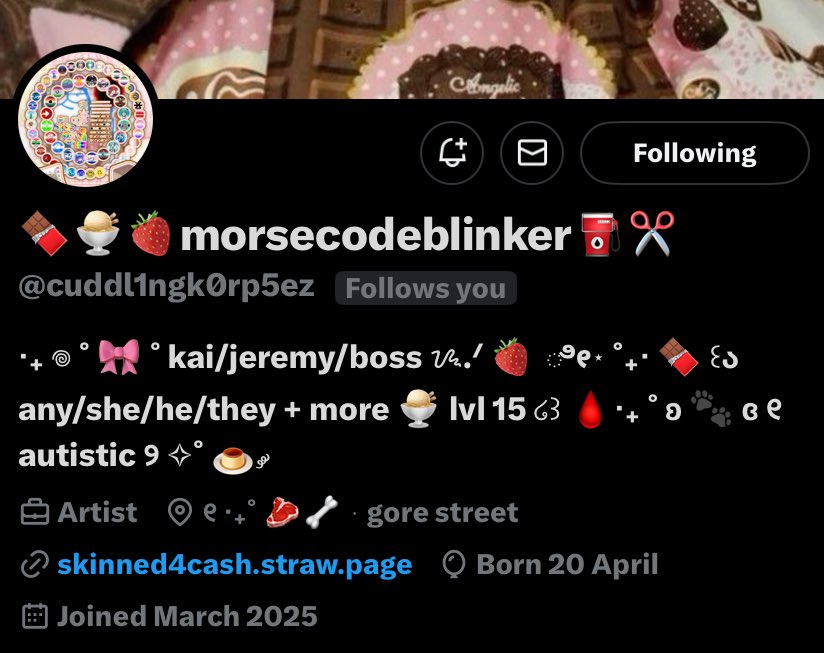 Moved to morsecodeblinke tweet media