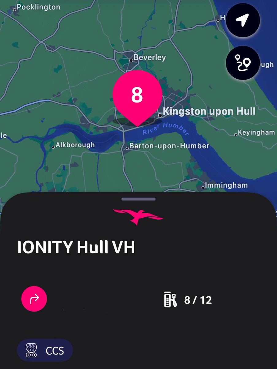 Anekcahaps's tweet image. Ionity Hull, UK is now showing available in the Ionity app. At the Village Hotel just off the A63.