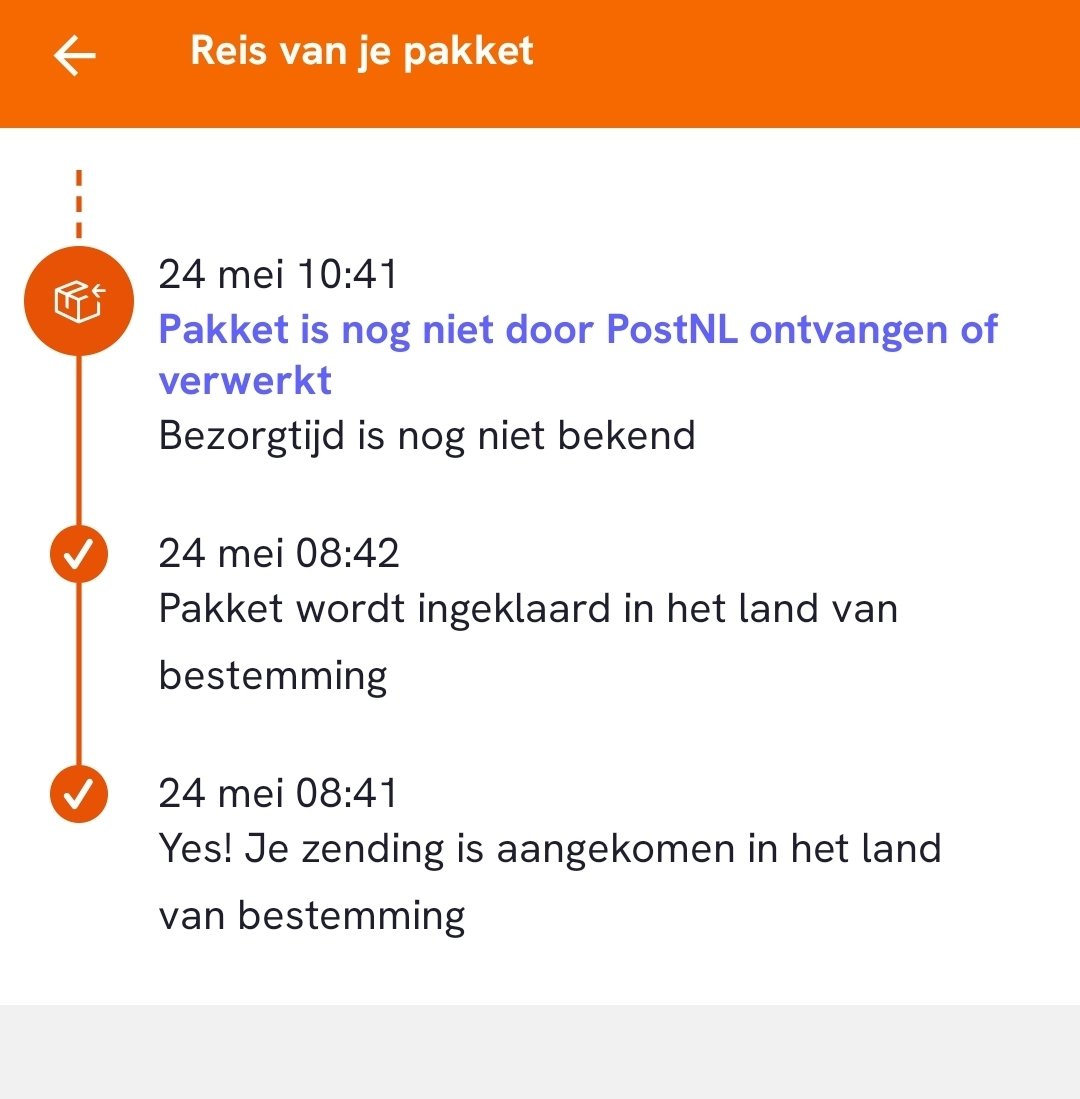 Sharonnetje89's tweet photo. Hoi @PostNL , nog steeds geen pakketje ontvangen (inmiddels al meer dan 30 dagen voorbij). Hoelang gaat dit nog duren?  Contact zoeken via de chat en telefoon is hopeloos en geen doorkomen aan. Ik wil gewoon mijn spullen (die inmiddels ook niet opnieuw te bestellen zijn 😞)... https://t.co/bI0dlFyPpz