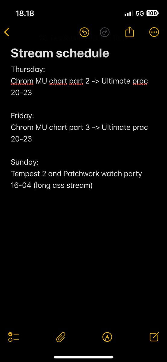 Stream schedule for rest of the week, I’ll try to keep consistently streaming even while working 💪

No NAS stream today since I get home late but see you guys at 8pm Finnish time for a chill stream :)

Twitch . tv / lancelotssb