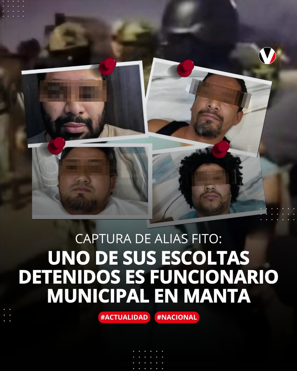 ✍️De acuerdo con el registro más reciente de la Contraloría, Cristhian M., uno de los detenidos junto a alias Fito, trabaja desde 2012 en la Empresa Municipal de Movilidad de Manta. Aquí los detalles 👉🏽 bit.ly/44IiU55