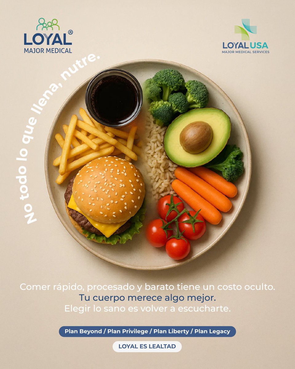 Loyalmajorme's tweet photo. 🇪🇸 No todo lo que sacia, te cuida.
Elegir mejor es parte de cuidarte.
#LoyalEsSalud #PrevenciónReal
🇺🇸Not everything that satisfies, protects you.
Better choices mean better health.
#LoyalForLife #SmartNutrition https://t.co/U0oJ1pMlji