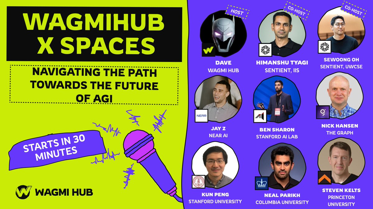 WagmiHub's tweet photo. 🎙 WAGMI HUB x Sentient AI Spaces Goes Live in 30 Minutes!

📞 We’re going live in a few hours to tackle one of the biggest questions in tech, who should control the future of AGI, Open-source vs Closed-source AI?

🗓 Date: TODAY
⏰ Time: IN 30 MINUTES
📍 Link: https://t.co/rXO3A389Yl

Ethics, governance, alignment, and the real-world impact of today’s AI models all on the table.

Big names, real insights, no fluff, jump in now!