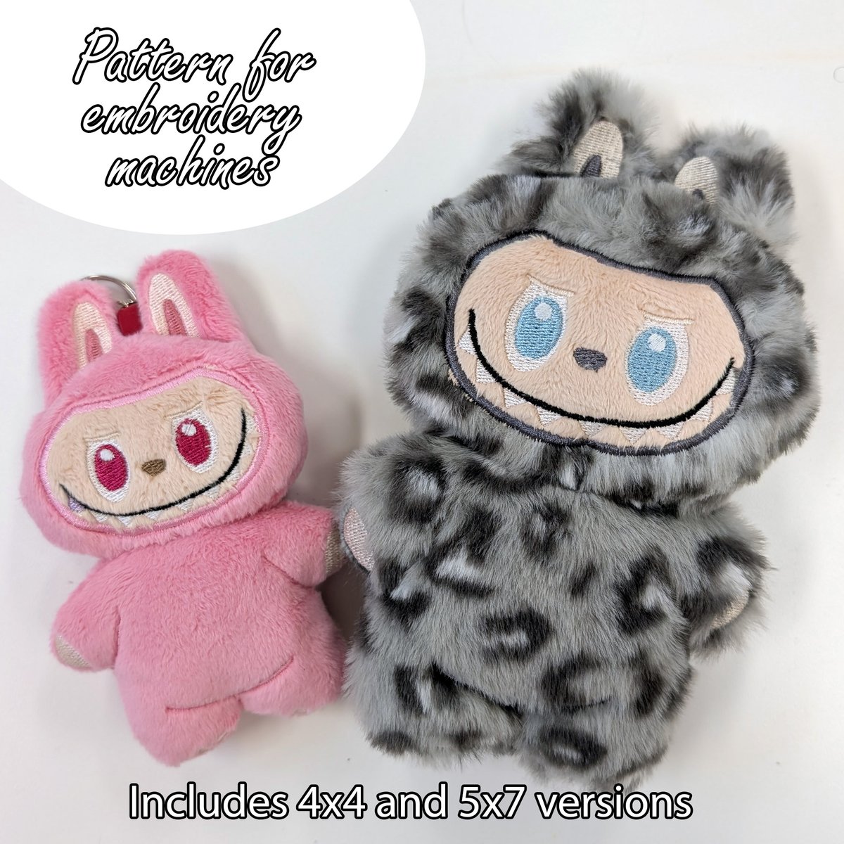 Am I late to the bandwagon? 🫣
Labubu is July's pattern of the month! the 4x4 version makes a 5.5" tall plush while the 5x7 makes a 7" plush 
patreon.com/plushiluv
ko-fi.com/plushiluv