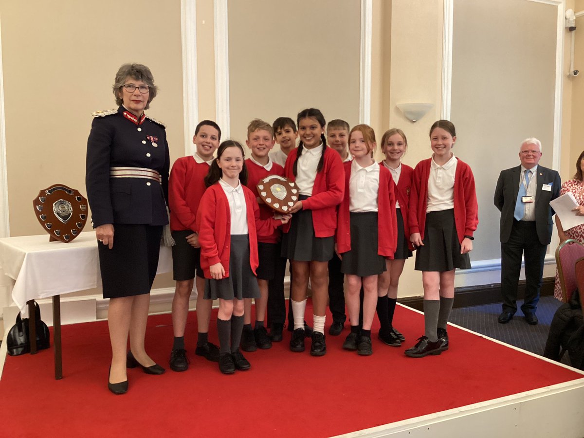 Our award was presented by HM Lord Lieutenant  of Greater Manchester #HPY6