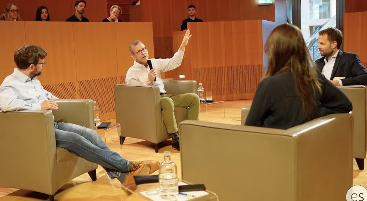 Climate Action in a New Political Landscape: How We Can Still Make Progress

I enjoyed sharing a dais and learning from:
- <a href="/PeterSchniering/">Peter Schniering</a>, @FCA_futuretech; and
- <a href="/J_Ackva/">Johannes Ackva</a>, <a href="/FoundersPledge/">Founders Pledge</a>.

Expert conversational guidance courtesy of Clara Pfeffer, <a href="/RTLDeutschland/">RTL</a>.

Check it:
-