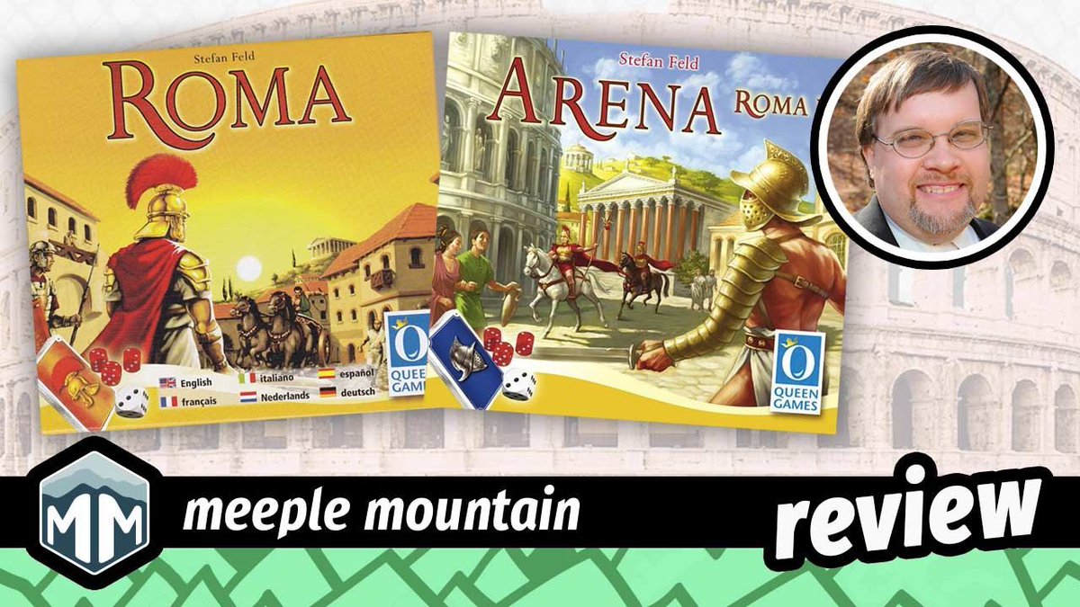 When in Rome, do as the Romans do. Join <a href="/FeldFreak/">David McMillan</a> as he reviews a pair of games from Stefan Feld: Roma and Arena: Roma II, both from @QueenGamesUS.
meeplemountain.com/reviews/roma-a…

#BoardGames #FocusedonFeld