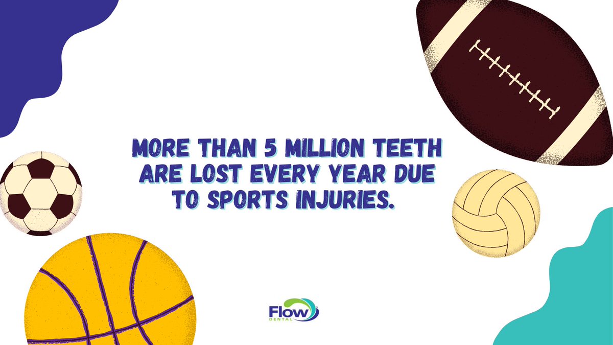FlowDental's tweet image. Did you know this #dental fact? 

Wear your #mouthguard!