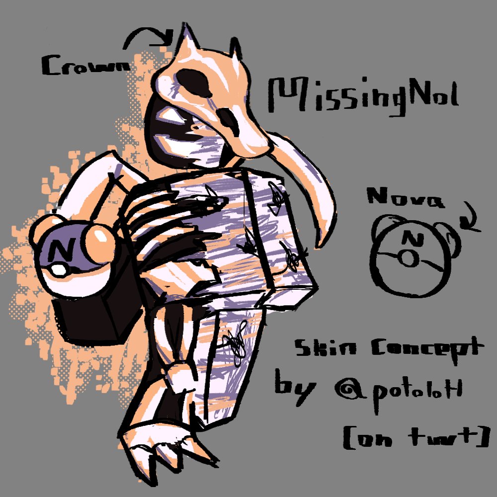 potolotl's tweet photo. had an idea for a Noli MissingNo skin so i made a concept for it 

#forsakenroblox #Forsaken  #forsakenfanart https://t.co/pVOr0GT3NE