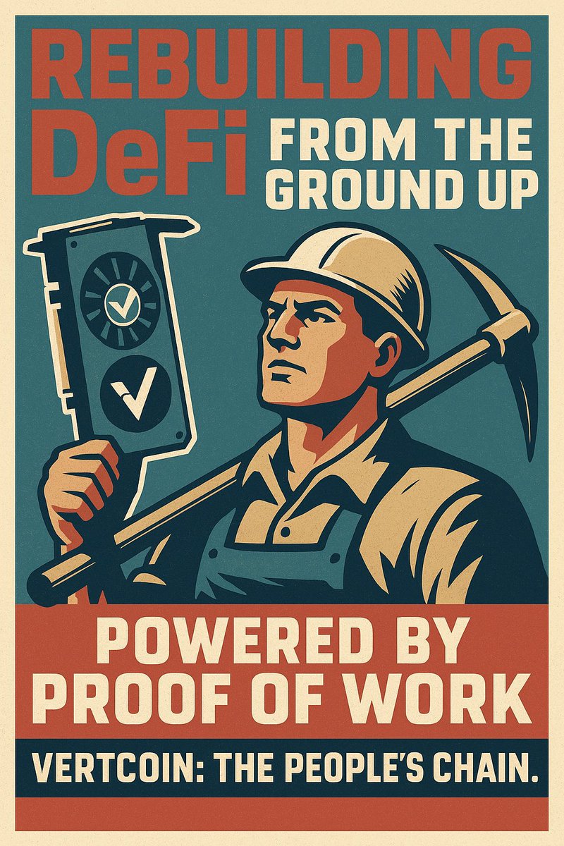 Gather, $VTC army! 🚀

The secret to Vertcoin's success is its decentralised mining spirit, community support, and resilience.

What do you hope to achieve with $VTC in the long run?

Are you constructing for the future or hodling for the moon?

$VTC $LTC $BTC #Pow #Vertcoin #VTC