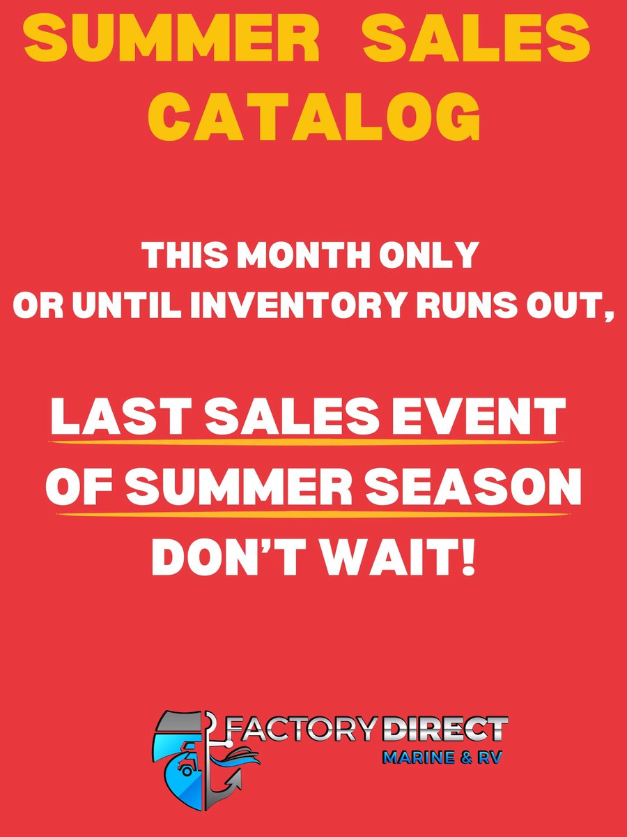 Factory Direct Marine & RV tweet media
