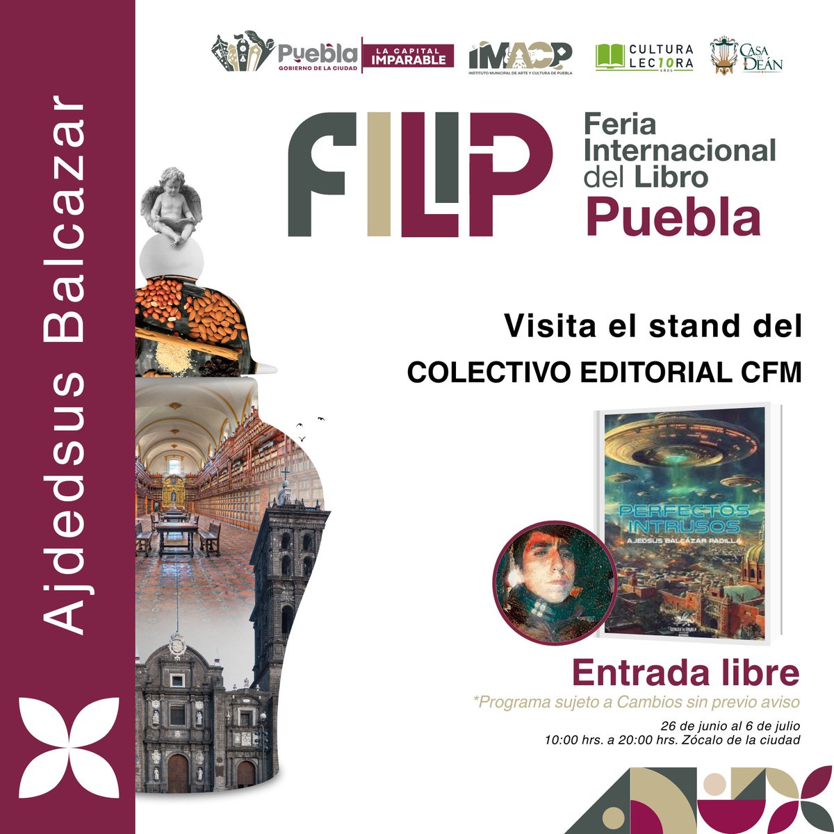 Adquiere "Perfectos intrusos" de Ajedsus Balcazar en la #FILIP2025 Antología de cuentos que combinan la ciencia ficción, el horror y el thriller psicológico, publicada en <a href="/lenguadediablo/">Lengua de Diablo</a> 

Visita el stand 65. 27 de junio al 6 de julio en el zócalo de la ciudad, entrada libre