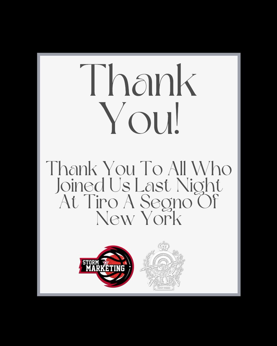 StormMarketing4's tweet image. Thank you to all who joined us at Tiro a Segno of New York, for a night dedicated to the St. John’s Women’s Basketball NIL fund
We would like to give a special thanks to our sponsors Jim Shannon, Andrew Patapis, Vincent Iannelli, NIL Solutions.ai, FTF Financial Group,…