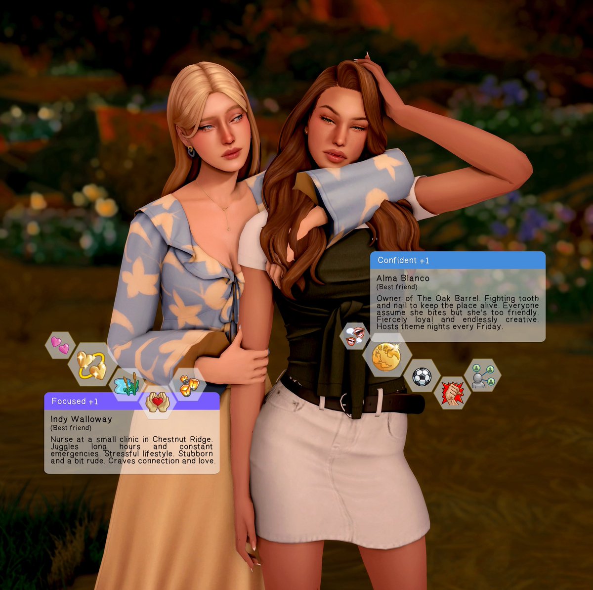 stellarwhims's tweet photo. elowy has the best friends with her 💗 #sims4 #ShowUsYourSims https://t.co/A4YgVx94ky