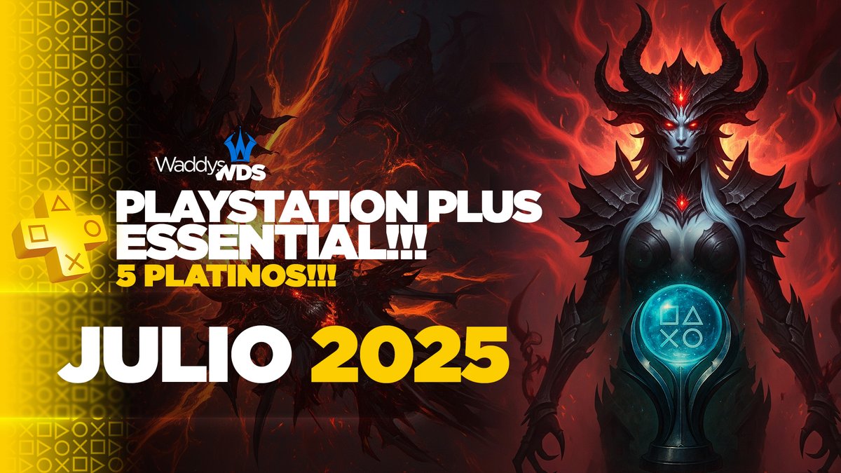 🏆WaddysWDS🏆 (@waddyswds) on Twitter photo 🟡 PlayStation Plus Essential | JULIO 2025
<a href="/PlayStationES/">PlayStation España</a> <a href="/PSPlusES/">PlayStation Plus España</a>
🟦 youtu.be/yDgH1HrckoE
🟨 Diablo IV | PS4 y PS5
🟨 The King of Fighter XV | PS4 y PS5
🟨 Jusant | PS5
Cual platinarás?
#PlayStation #PS4 #PS5 #PSPlus #PS5Share 🟡 PlayStation Plus Essential | JULIO 2025
<a href="/PlayStationES/">PlayStation España</a> <a href="/PSPlusES/">PlayStation Plus España</a>
🟦 youtu.be/yDgH1HrckoE
🟨 Diablo IV | PS4 y PS5
🟨 The King of Fighter XV | PS4 y PS5
🟨 Jusant | PS5
Cual platinarás?
#PlayStation #PS4 #PS5 #PSPlus #PS5Share