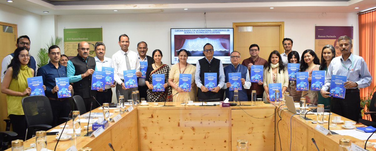 PrinSciAdvOff's tweet photo. Prof. @AjaySoodIISc, the Principal Scientific Adviser to the Government of India(@PrinSciAdvGoI), released the “Science and Technology (S&T) Clusters Annual Report 2024-2025” during a meeting held on June 26, 2025. The report highlights several significant outcomes from eight Clusters across India, operating through a consortium-based model. The meeting was joined by Dr. Parvinder Maini, Scientific Secretary, OPSA, along with all the CEOs, COOs, Principal Investigators of the Clusters, and the S&T Clusters team at OPSA.  

The focus of S&T Clusters is to address regional challenges through science and technology-led solutions, while aligning with national priorities under the vision of “Atmanirbhar Bharat.”As part of the future outlook for the S&T Cluster initiative, Prof. Sood emphasised the importance of “inter-cluster collaborations,” aimed at fostering synergy among Clusters to scale and replicate successful regional innovations at the national level. 

Dr. Maini further highlighted the critical role of industry engagement in Phase 2.0 of the initiative. She reiterated that active collaboration between industry and the scientific community is essential for driving innovation and ensuring alignment of scientific efforts with real-world market and societal needs. 

Access the S&T Clusters Annual Report 2024-2025 on: https://t.co/ilF6fQYTtq

Read the PIB release on: https://t.co/TLD9ZZs9Tt