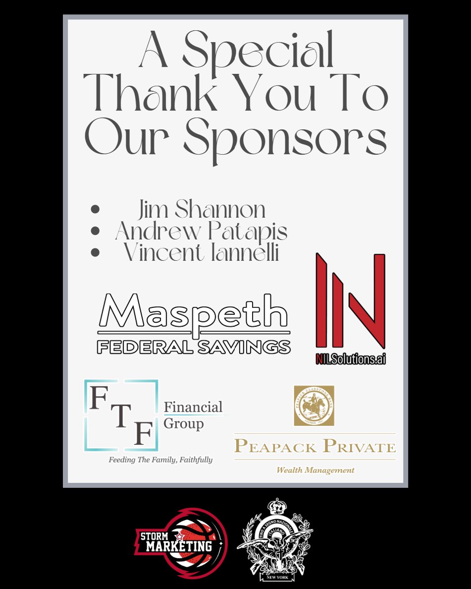 StormMarketing4's tweet image. Thank you to all who joined us at Tiro a Segno of New York, for a night dedicated to the St. John’s Women’s Basketball NIL fund
We would like to give a special thanks to our sponsors Jim Shannon, Andrew Patapis, Vincent Iannelli, NIL Solutions.ai, FTF Financial Group,…