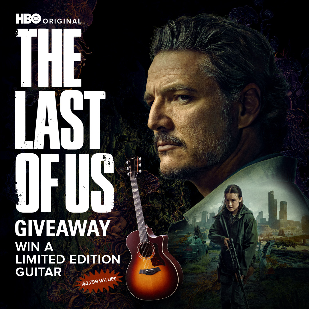 Sony Music Soundtracks (@sonysoundtracks) on Twitter photo 🚨 GIVEAWAY ALERT 🚨
#TheLastofUs fans - you won't want to miss this...
Enter now for a chance to win a Taylor Replica 314c guitar, identical to the guitar played by Ellie and Joel in the show - featuring the iconic Moth inlay design on the fretboard.
Enter now → 🚨 GIVEAWAY ALERT 🚨
#TheLastofUs fans - you won't want to miss this...
Enter now for a chance to win a Taylor Replica 314c guitar, identical to the guitar played by Ellie and Joel in the show - featuring the iconic Moth inlay design on the fretboard.
Enter now →