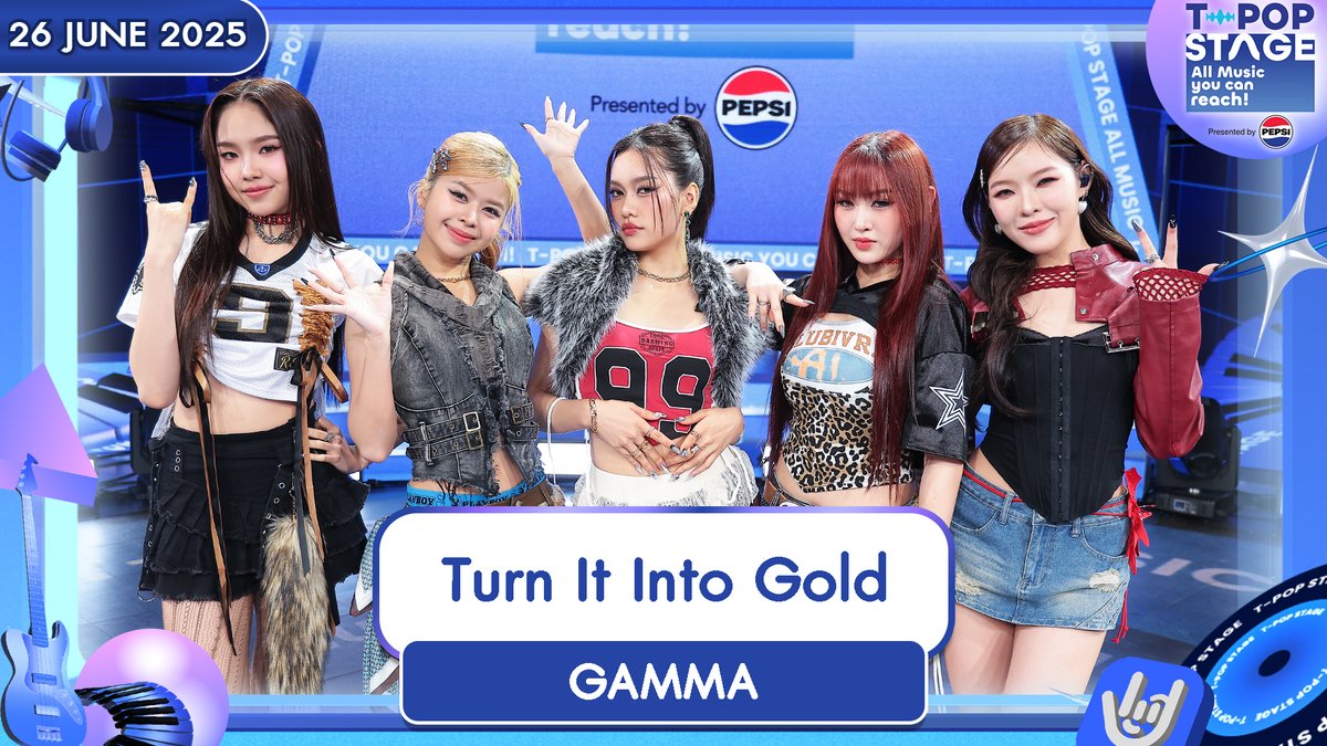 StageTpop's tweet photo. เพลง  Turn It Into Gold
ศิลปิน GAMMA 
 
🎧https://t.co/83BKbtkl2C 

All Music you can reach!
#GAMMA 
#GLOW_WITH_GAMMA 
#TurnItIntoGold
#TpopstagepresentedbyPEPSIweek25 / 2025
#TpopStagepresentedbyPEPSI ทุกวันพฤหัสบดี เวลา 21.45 น. ทางช่อง
#Workpoint23 #Workpoint
#TPOP https://t.co/sYVFcwtySr