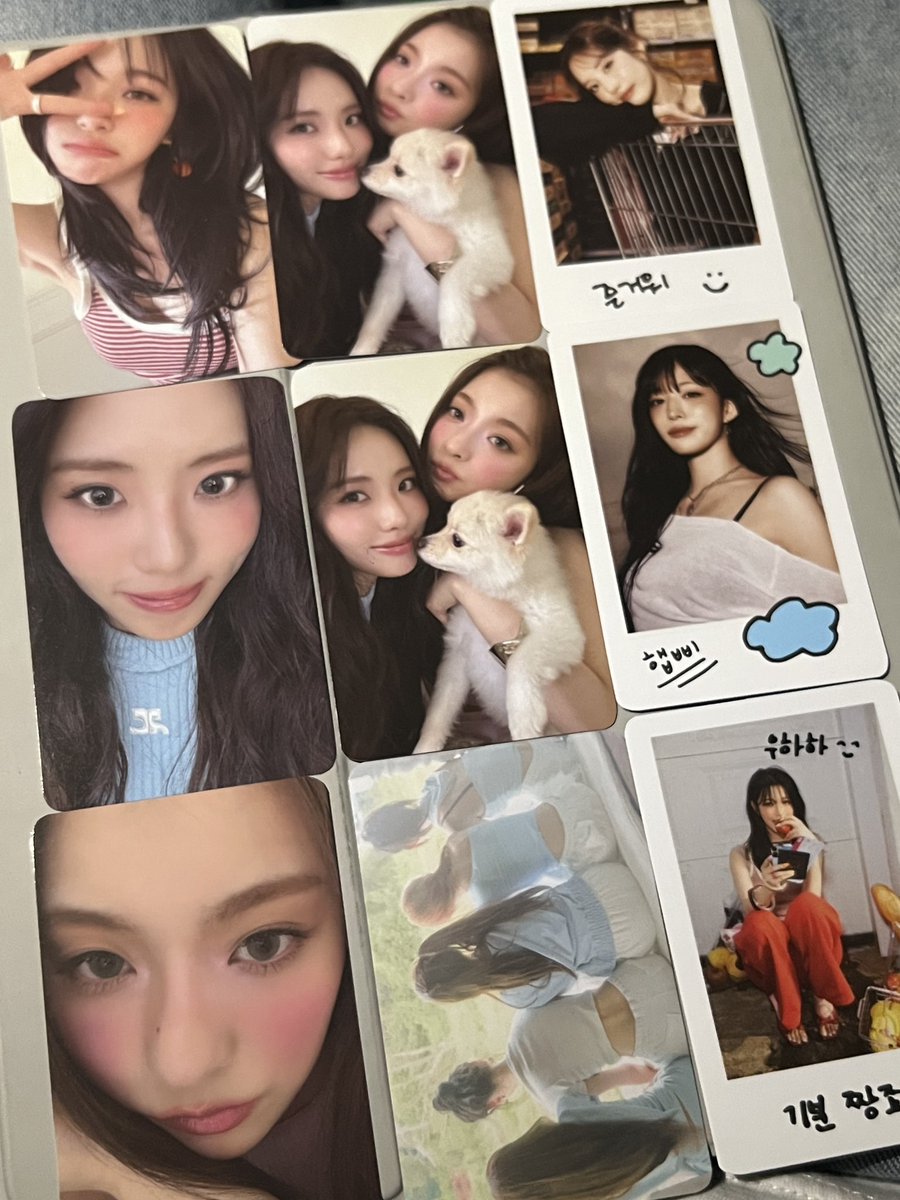 포토카드는 너무 이쁘고 
폴라로이드는 너무 귀엽고..😽🍀