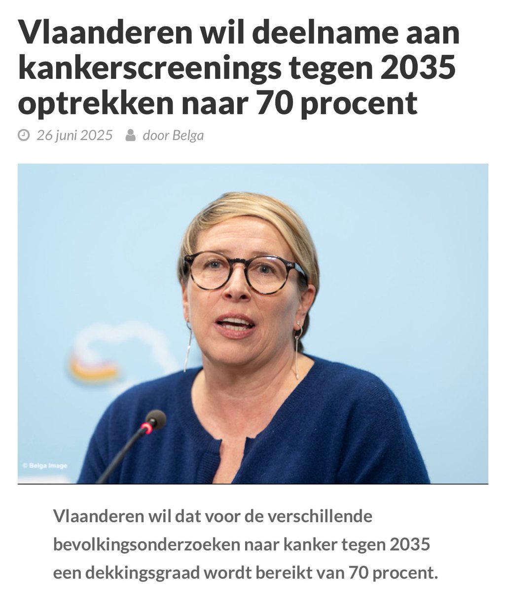 LucColemont's tweet image. Kan het nog verwarrender? #zucht 😞

 ‘Deelname(graad)’ in titel is niet hetzelfde als ‘dekkingsgraad’ in tekst onder foto 🙏

Dekkingsgraad 70% (wat doel is) komt overeen deelname (participatiegraad) ongeveer 60% 😉 @StopDarmkanker (nu 52%)

@cvko_ @vlaamseoverheid @carogennez
