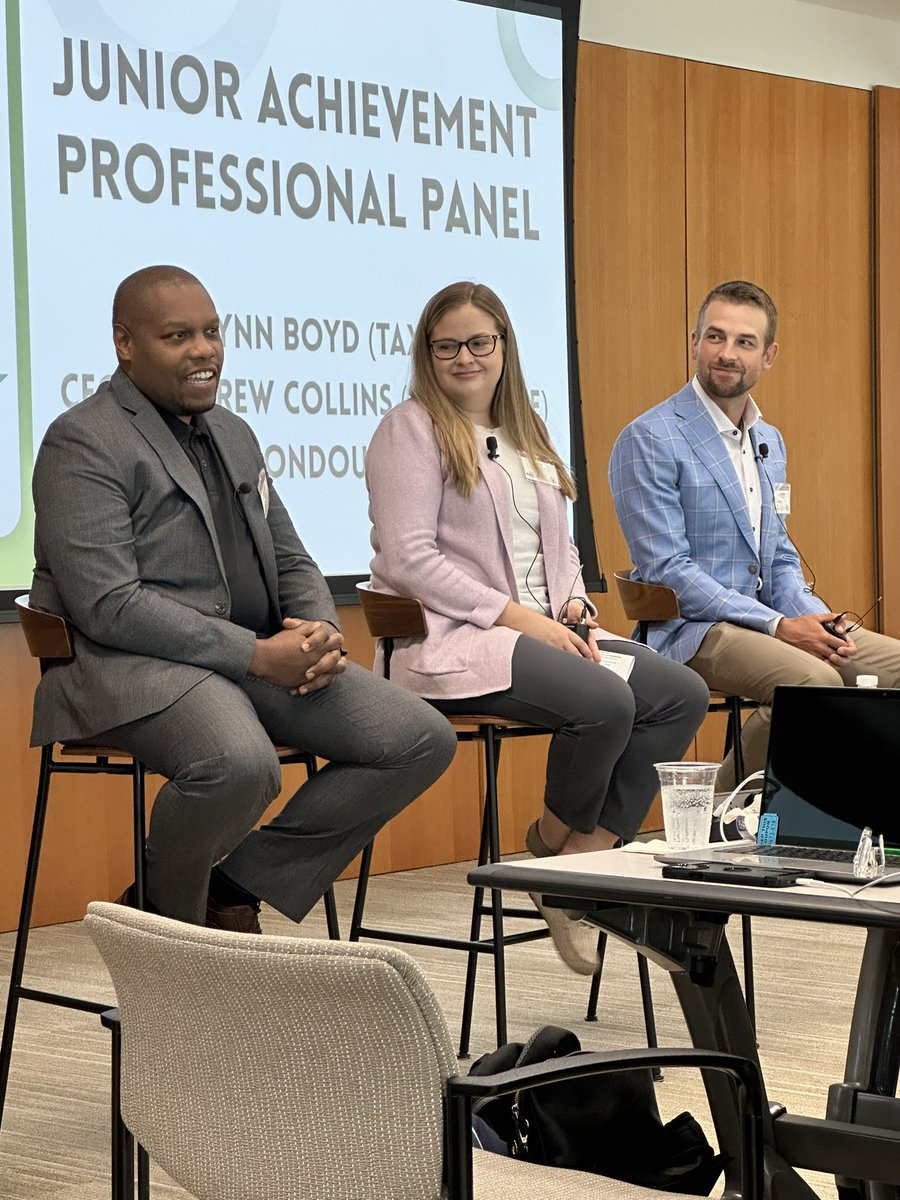 Learning from professionals in the financial industry.  #JA #MCEE