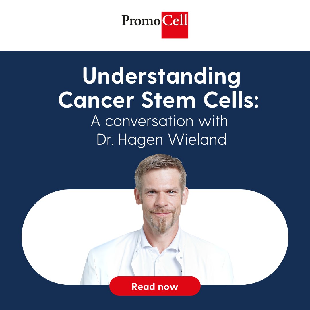 What makes cancer stem cells so hard to target? 🧬
PromoCell’s Dr. Hagen Wieland breaks it down in this guest post on the Prendio blog. A must-read for anyone in cancer research.
📖 Read it here: hubs.li/Q03tRbtH0